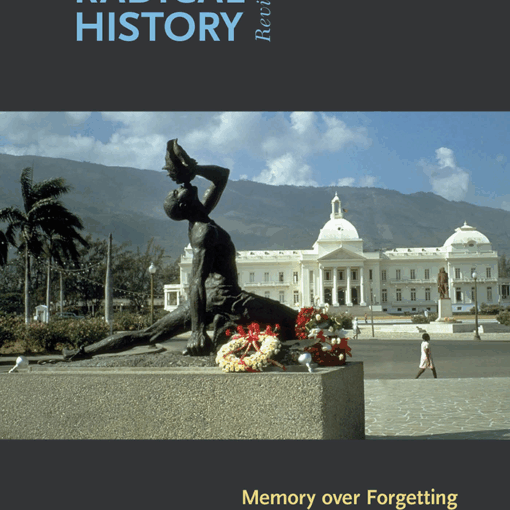 Statue of person drinking from a shell in front in plaza in front of government building.